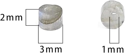 Miniatura 337 de Cuentas espaciadoras de jaspe marrón natural, cuentas sueltas de disco Rondelle, cuentas sueltas para hacer joyas, 0.157 in x 0.079 in, 15.0 in