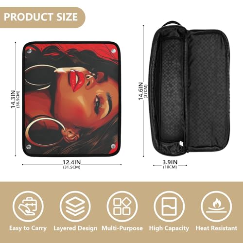 Bolsa de viaje resistente al calor para herramientas de cabello miniatura 4