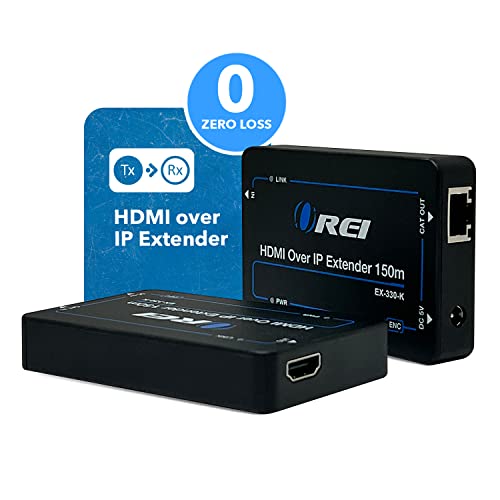 Image of Orei EX-330 HDMI Extender Over Single CAT5e /CAT6 Cable 1080p - Up to 330 FT, Black