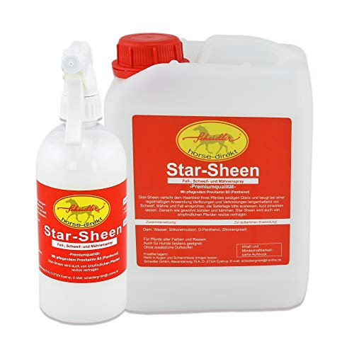 Horse-Direkt 3 L Premium Fellspray Pferd - 2,5 L Kanister + 500 ml. Sprühflasche Für Pferde und Hunde - Schweif- und Mähnenspray zur täglichen Fellpflege Cover