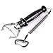 Fish Lip Gripper,Stainless Steel Fishing Lip Grabber,Corrosion Resistant Aluminum Non-Slip Handle with Lanyard (Black)