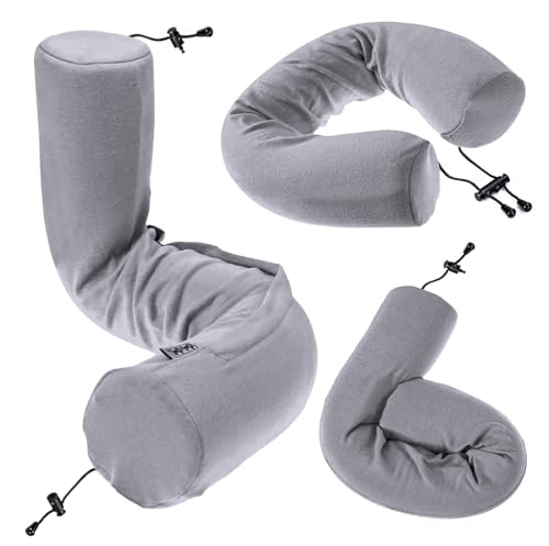 Twist Memory Foam Travel Pillow for airplanes