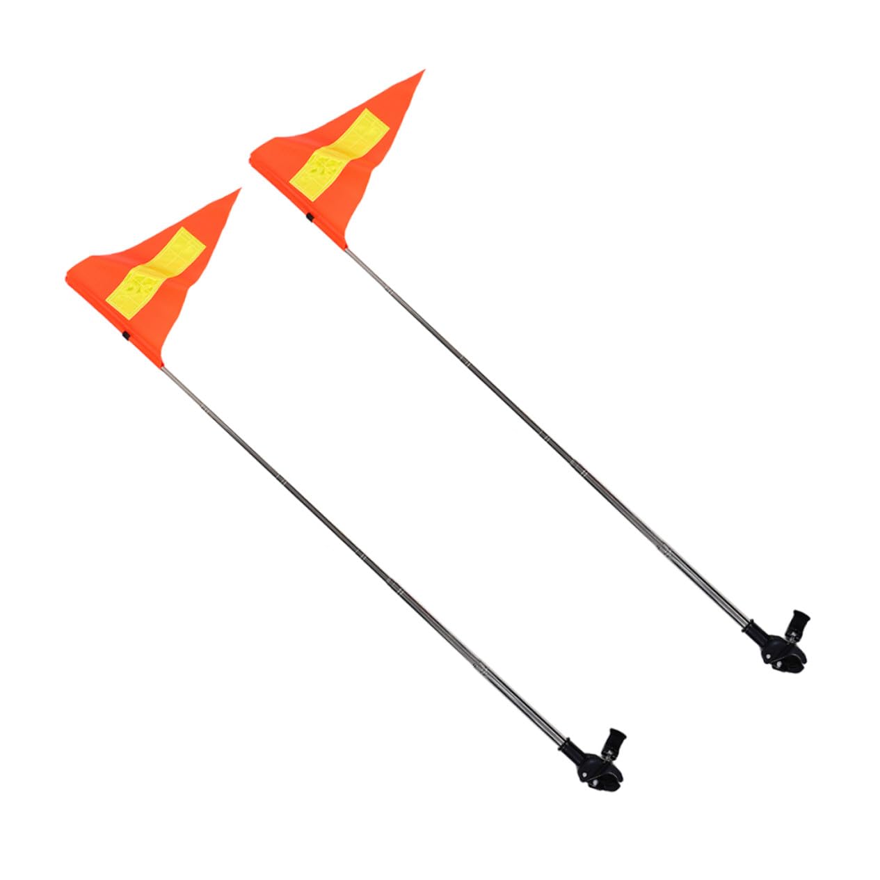 NOLITOY 2piezas Bandera De Seguridad Reflectante para Carritos De Golf Diseño Ajustable para Carritos De Golf y Sillas De Ruedas Actividades