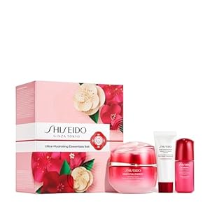 Shiseido Ultra-Hydrating Essentials Set – Includes Essential Energy Hydrating Cream (50mL), Deep Cleansing Foam (15mL) & Ultimune Power Infusing Concentrate (10mL) – $79 Value