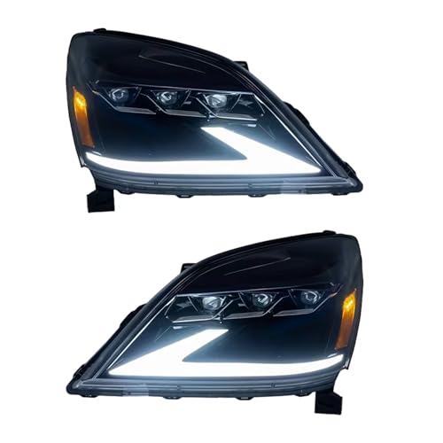�t���i Compatible With For GX Headlights 2003 2009 �J�[�A�N�Z�T���[ GX 470 �A�b�v�O���[�h �w�b�h���C�g�v���W�F�N�^�[ �w�b�h�����v���C�g�A�Z���u�� 1�Z�b�g�i���E�Z�b�g�j