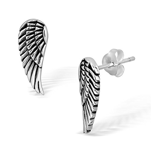 Boucles d'oreilles ailes d'ange en argent parfaites pour votre look quotidien