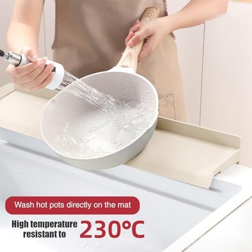 Protection éclaboussures cuisine barrière eau évier ventouse flexible - 3