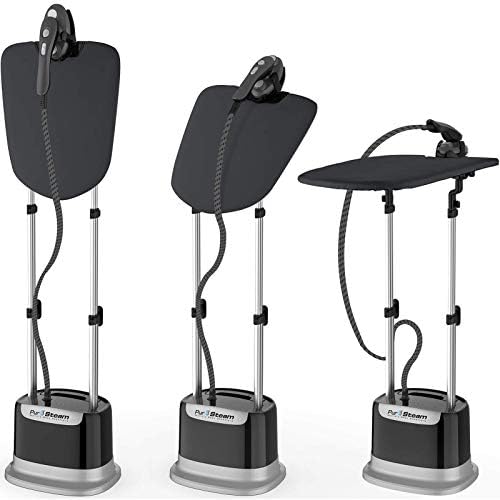 Professional Series Garment Steamer Accessories for Clothes Dual-Pro Iron, 1800 Watt Power and a Large Water Tank, Built-in Ironing Board and Garment Hanger Professional Series Garment Steamer Accessories for Clothes Dual-Pro Iron, 1800 Watt Power and a Large Water Tank, Built-in Ironing Board and Garment Hanger