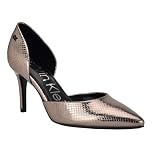 Calvin Klein Women's Gloria Pump, Pewter Snake 060, 5 UK