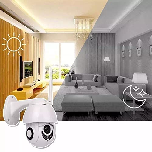 Camera Speed Dome IP Giratoria HD Wifi Externa Segurança Noturna Resiste Agua