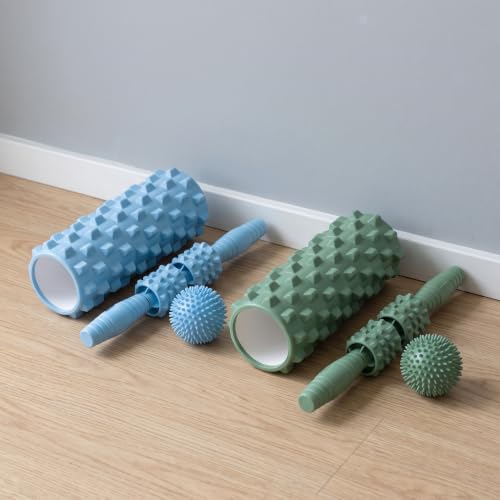 Rodillo de masaje muscular y flexibilidad: kit verde matcha de recuperación 4