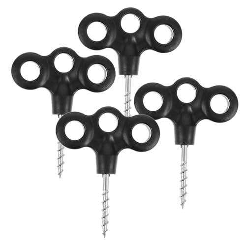 Gatuida 4 Stück Teiliges Zeltpflock Kunststoff für Outdoor Camping Schneebeständig Stabiler Zelthering mit Spitzem Ende für Harte Böden Vielseitig für Zelte und Planen Geeignet