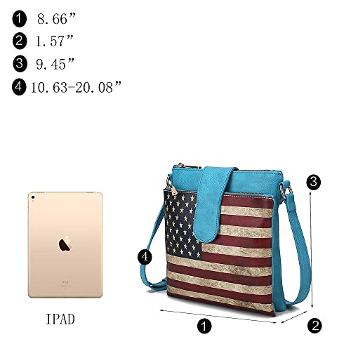 Image of MKF Collection Crossbody Bags for women, Vegan Leather Shoulder Bag Handbag Purse Adjustable strap, Messenger Bag by Mia K | Adjustable strap, Messenger