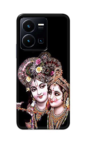 Image of PRINTFIDAA� Printed Hard Back Cover Case for Vivo Y22 Back Cover (Radha Krishna) -2808