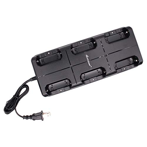 6 In 1 Charger Compatible For Zastone X6 Retevis Rt22 Luiton Lt-316 Nktech Nk-U1 Zeadio Zs-B1 Tidradio Td-M8 Radtel Rt-10 Radioddity R1 Walkie Talkie Two Way Radio (1 Pack) #TOP5