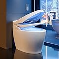 Weibath Modern Smart One-Piece 1.28 GPF Floor Mount Elongated Automatic Toilet & Bidet with Seat