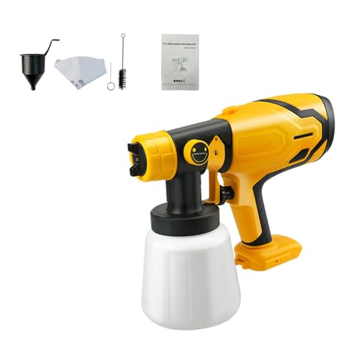 Pulverizador de pintura inalámbrico con boquillas, 3 patrones, HVLP, pistolas de pintura para pintura de casa, interior del hogar