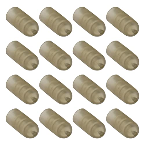 YINETTECH 50PCS Fishing Side Puller Beads 12x6mm Large Size for Elastics 12 to 18 Cylindrical Silicone Beads Carp Fishing Accessories