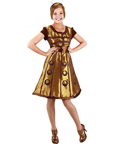 Elope Women's Doctor Who Gold Dalek Dress S/M Gold