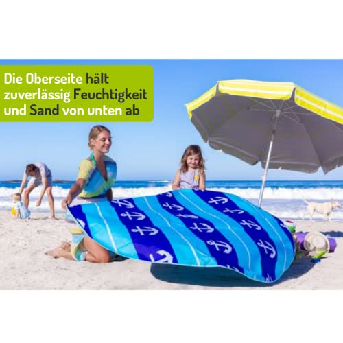 Everearth E Lite Waterproof Beach Blanket & Kiddie Pool, Blue #TOP2