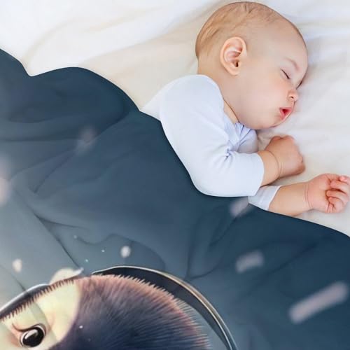 Couverture pingouin chaude lavable en machine pour enfants et adultes - 4