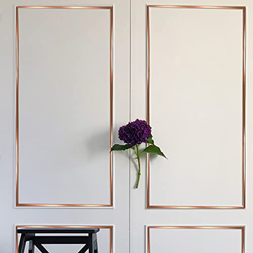 Outus Gold Tape Graphic Tape Metallic Mirror Tape Diy Graphic Tape Metallic Mirror Wrapping For Crafts Decoration, 3/8 Inch X 22 Yards (Gold, Silver, Rose Gold, 4 Rolls) #TOP4