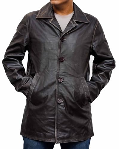 Leather Coat Men - Real Lambskin Leather Jacket Mens4