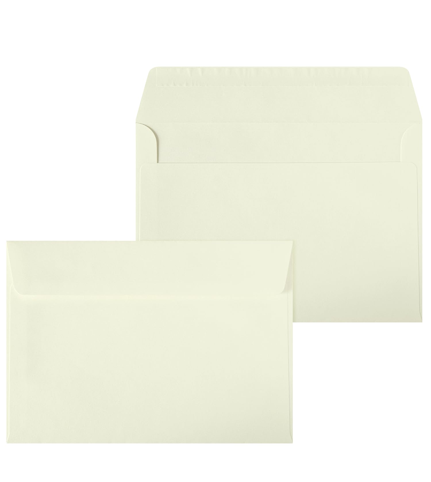Netuno 250 Large Ivory fine Ribbed envelopes C5 162 x 229 mm 6.4 x 9 in 120gsm Large Invitation Envelope Elegant Laid envelopes for A5 Letters Wedding Invitations Greeting Cards documents Postcards
