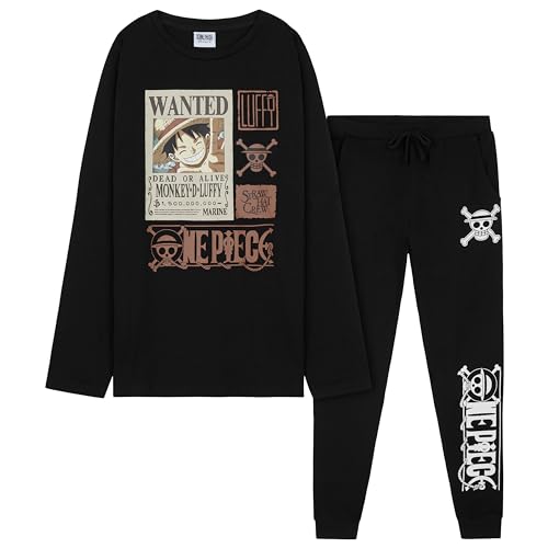 One Piece Pigiama Bambino - Pigiama Ragazzo in Cotone Lungo a Maniche Lunghe 7-14 Anni - Anime Gadget Regalo Ufficiale...