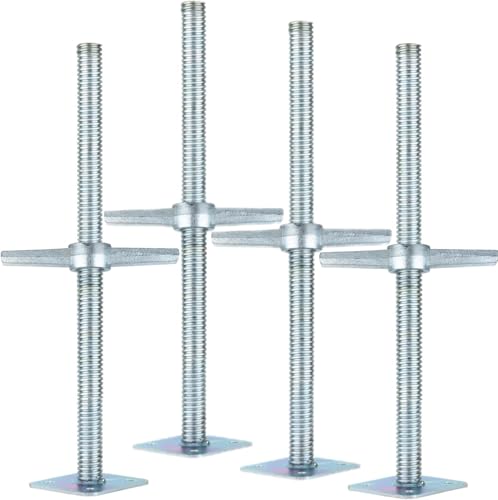 Cric d'échafaudage de 60 cm avec jambes réglables de 30 cm