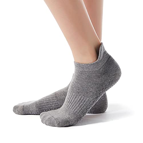 Zando Grip Pilates Socks for Women Non-slip Yoga Athletic Socks for Barre Ballet Barefoot Workout Hospital2