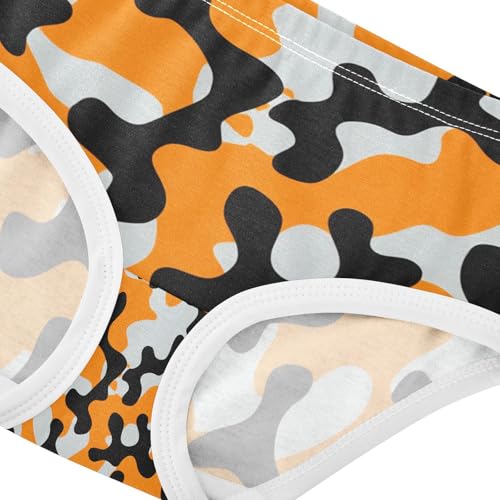 Orange Black Gray Camouflage Toddler Girls's Underwear 2T 202c17374