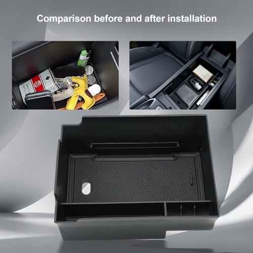 Attisfiera Armlehne Handschuhfach Organizer Aufbewahrungsbox für Ioniq 6 Mittelkonsole Aufbewahrungsbox Armlehne Organizer Mittelarmlehne Handschuhfach