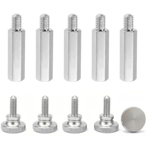 鋒力工業（ホウリョク） スペーサー モニター 裏 凹凸用 VESA 高さ20mm M4ネジ つまみネジ 4本+事前保証1本 5本セット