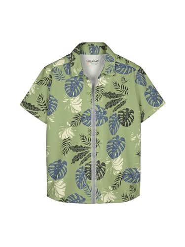 Image of HELLCAT Beige Trendy Regular Fit Printed Causal Shirt for Boys