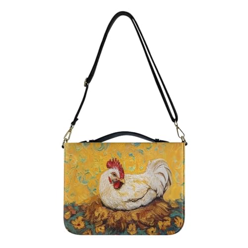 Bible Cover with Handle, Bible Case for Women,Leather Scripture Carrying Case with Straps Fit for Most Standard Size Bibles