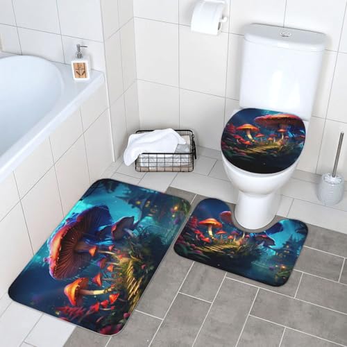 Tapis de bain absorbant en forme de U pour une douceur mystérieuse - 8