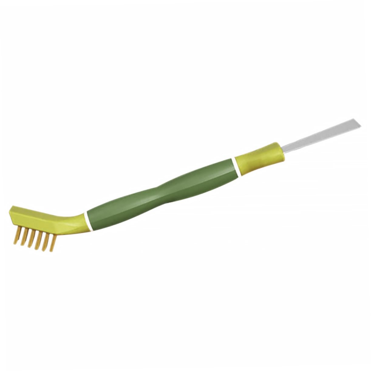 Cabilock Kitchen Scraper with Brush Dual Cleaning Tool for Stoves Sinks and Bathroom Heavy-Duty Scrub Brush for Oil and Removal Multi-Functional Grout Cleaner