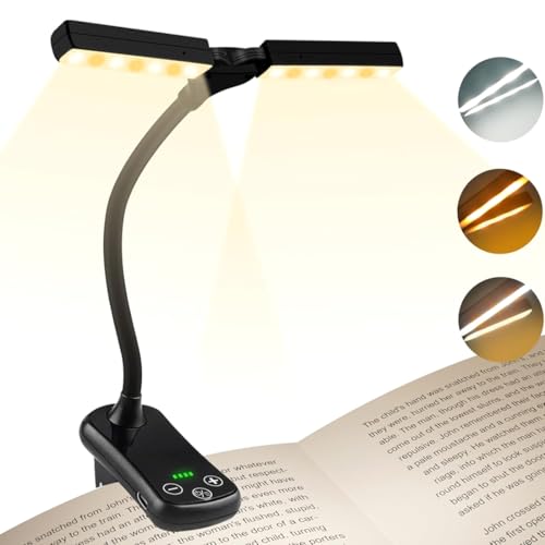 Lampe de lecture à clip USB avec 14 LED et 8 intensités - 6