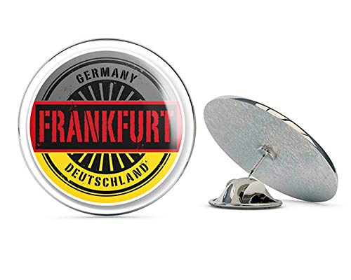 Frankfurt Germany Deutschland Round Metal 0.75