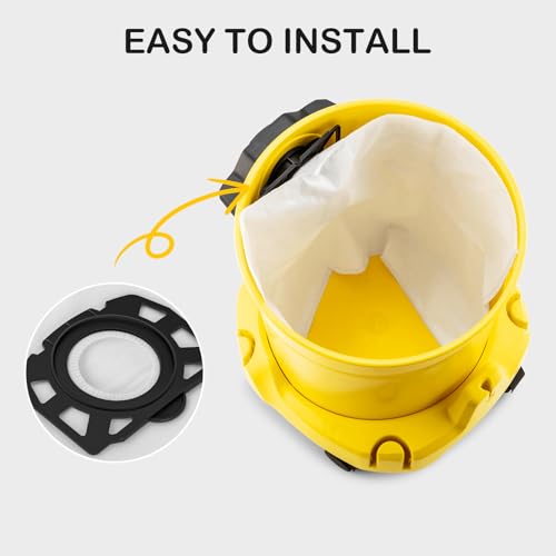 12 Stück KFI 357 Staubsaugerbeutel für Kärcher WD2 Plus, WD3, KWD1, KWD2, KWD3, MV3, WD3.200 - WD3.800M, SE4001, SE4002 Staubsauger, Ersetzt 2.863-314.0