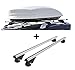 Produktbild Skibox VDPMAA460 460Ltr weiß abschließbar + Alu Relingträger VDP004L kompatibel mit VW Tiguan ab 07