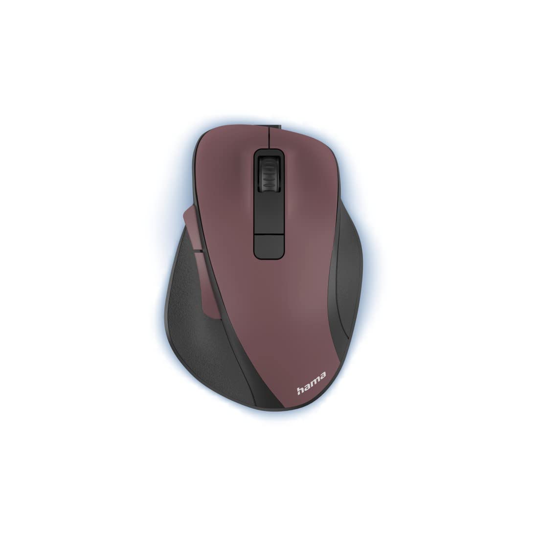 Hama mysz optyczna (6 przycisków, akumulator, 1600 DPI, wireless, USB, optyczna) Bordowa