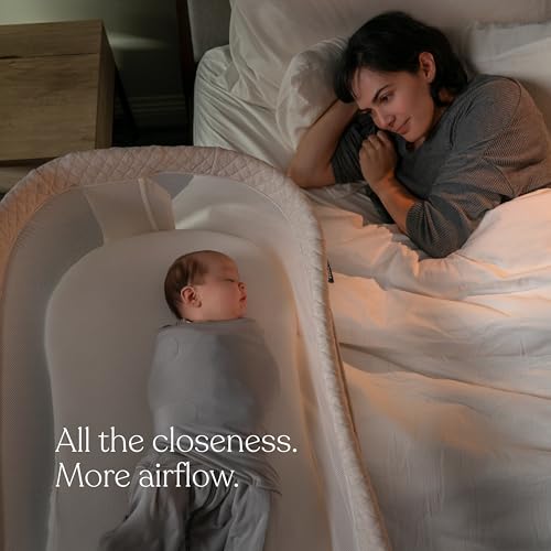 HALO BassiNest Swivel Sleeper 4.0 Air, Over-Bed Baby Bassinet with 360 Rotation, Oat - image 2