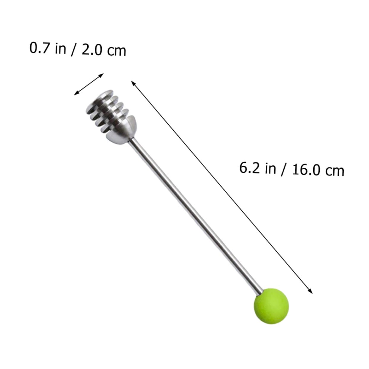 BRIGHTFUFU 1pc Honey Spoon Stir Stick Stainless Spoons Reusable Honey Stirring Stick Honey Stirrer Syrup Creative Stirrer for Dessert House Coffee Stirrers Honey Jar Stick Plastic re-usable