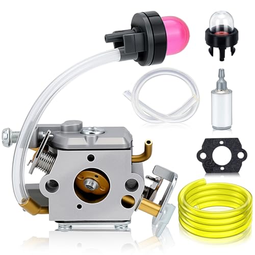 Bullwall PR4218 596786602 Carburetor Kit Compatible with Poulan Pro PR4218A Poulan PL3816 PL3314 PR4016 PD4218 PD4016 18Inch 42CC Gas Chainsaw Model Parts