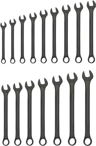 Image of Neiko 03575A Jumbo Combination Wrench Set | 16 Piece | MM | 6 mm to 32 mm | Raised Panel Construction