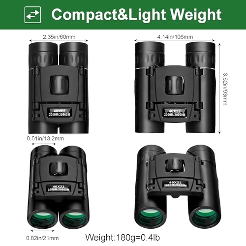 Binoculares compactos profesionales 10x36 para adultos y niños miniatura 5