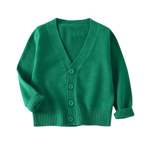 Cardigan Sweaters for Girls - School Uniforms Long Sleeve Button Front Outerwear Kids Soft Plain Fall Clothes