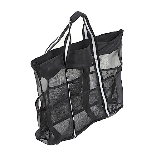Mesh Beach Bag Lightweight Foldable Water Prevent Nylon Large Beach Shoulder Bag for Travel Vacation Pool Camping Picnic Sports Shopping3